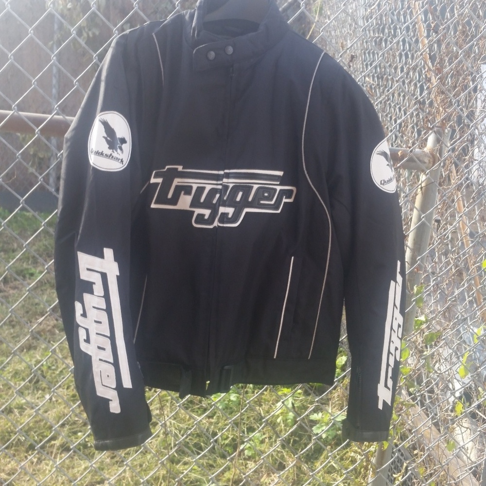 Canvas motorcycle jacket large